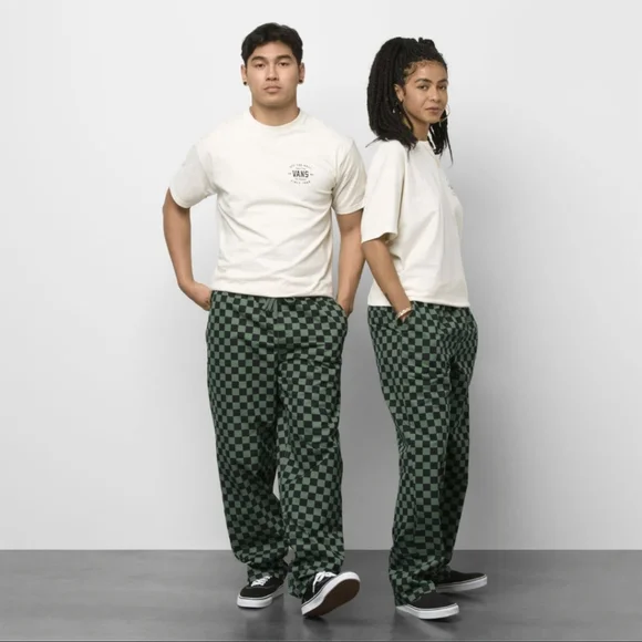 Vans range baggy tapered elastic waist jogger pants men's size M - Picture 10 of 10